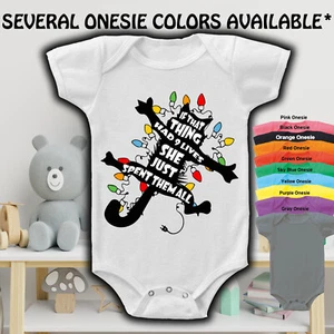 IF THAT THING HAD 9 LIVES CHRISTMAS Gerber® Onesie® FUNNY Baby Shower Gift - Picture 1 of 14