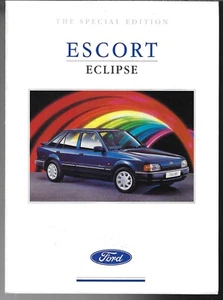 Ford Escort Eclipse 1.3 Mk4 Limited Edition 1990 UK Market Sales Brochure - Picture 1 of 2