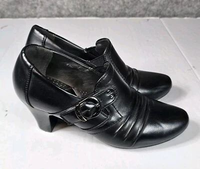 Pierre Dumas Women's Shoes Heel Black Size 6.5M Buckle Flexibles - Image 1 of 4