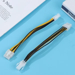 1Pc 4 Pin Male To 8 Pin Female Lead Extension To CPU Power Converter Cable - Photo 1/12