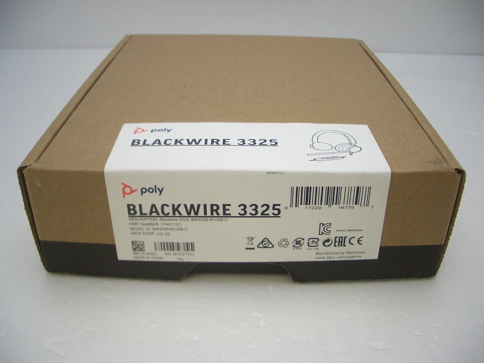 Plantronics Blackwire BW3325-M USB-C Headset - Image 1 of 1