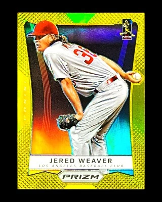 1er año - Panini Prizm Gold 2012/10 - Prizm Gold #09/10 - Jered Weaver #60 Foto 1 de 4