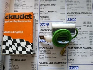 CONDENSADOR - SE ADAPTA A: VOLKSWAGEN BEETLE & KARMANN GHIA & TIPO 2 3 (1963-69) CLASSIC - Imagen 1 de 4