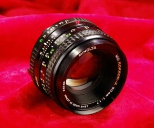   Magnificent! MINOLTA   ROKKOR - X  50mm f/1.7 Prime Lens  Beautiful Bokeh! - Picture 1 of 1