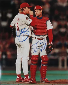 Curt Schilling Darren Daulton Dual Signed 16x20 Photo Phillies (JSA PSA Pass) - Picture 1 of 1