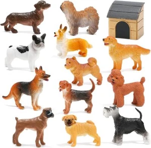Animal Figurines Toy Set, Realistic Detailed Plastic Safari Figures Play Set - Picture 1 of 8
