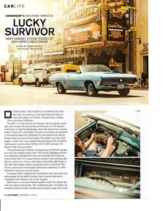 1970 FORD TORINO GT 302/220-HP SURVIVOR ~ GREAT 2-PAGE ARTICLE / AD - Picture 1 of 1