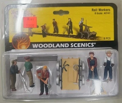 Woodland Scenics, A2747, O Scale Train Figures, Rail Workers. NIP (13C) - Image 1 of 4