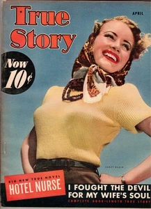 TRUE STORY April of 1942 Cover Girl is JANET BLAIR Photo by studio - Bild 1 von 2