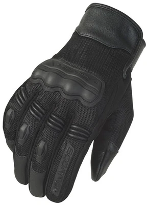 Guantes textiles de motocicleta Scorpion Divergent para hombre negros LG Foto 1 de 2