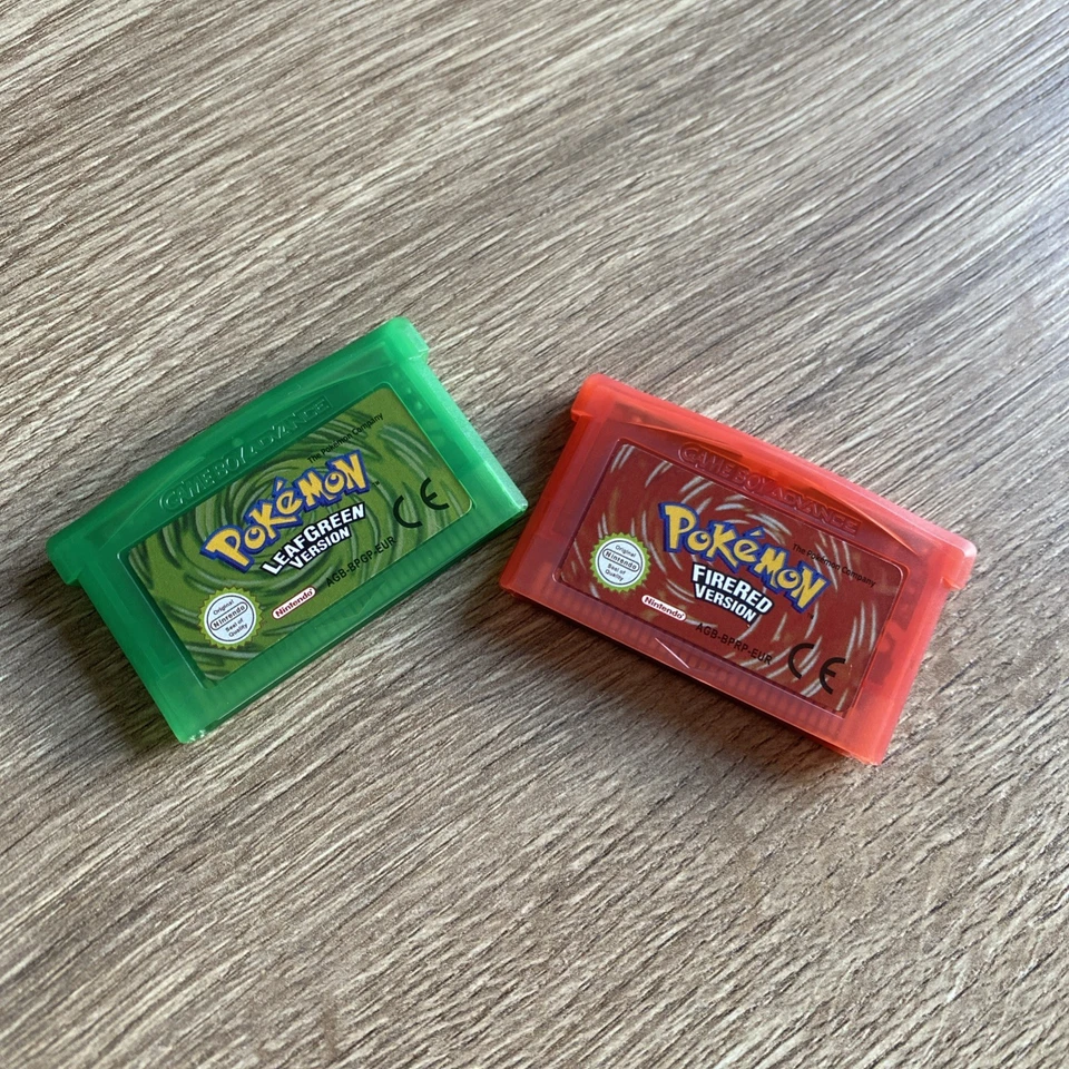 Pokémon Leaf Green Fire Red Bundle Version 2025 Nintendo Game Boy Advance Tested - Image 1 of 4