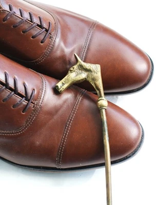 Vintage Brass Horse Head Shoe Horn - 18" Length - Image 1 of 4