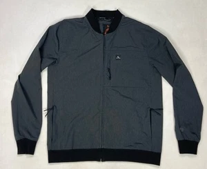 Rip Curl Anti Series Elite Crew Jacket Men Large Gray Black Lightweight CJKDM9 - Picture 1 of 10