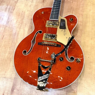 Gretsch 6120 Nashville Cuerpo Hueco con Cuerda-Thru Bigsby Gold Hardware Naranja Foto 1 de 4
