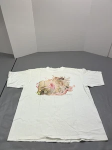 Vintage The Gifted Line Shirt Mens XL White Fairy Angel Graphic Tee 90s Gildan - Picture 1 of 18