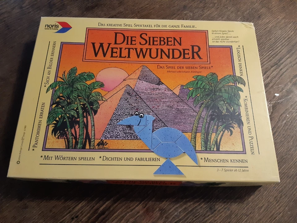 Die Sieben Weltwunder noris Spiele 1989 80er retro vtg geprüft komplett - Bild 1 von 4