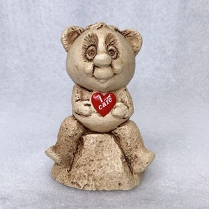Vintage 1982 Paula Figurine I CARE Bear Statue w/Heart, Made in USA - Picture 1 of 7