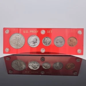 1940 U.S. Mint 5 Coin Proof Set - Picture 1 of 12