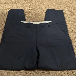 Greg Norman Men’s Performance Golf Pants Size 38x32 Navy Poly Spandex Blend - Picture 1 of 4