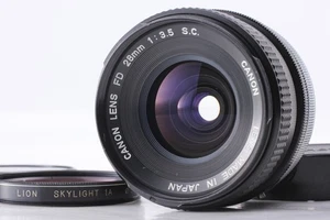 [Casi COMO NUEVO] Canon FD 28mm f/3.5 S.C. Lente gran angular MF marca "O" de JAPÓN - Imagen 1 de 10