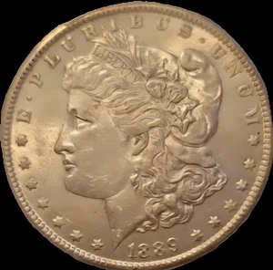 Dólar de plata Morgan 1889 - graduación profesional MS 61  - Imagen 1 de 4