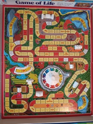 Game Of Life Family Board Game Vintage 1978 MB Games - Cars Missing  - Image 1 of 4