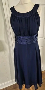 Connected Apparel Navy Blue Stunning Cocktail Dress Uk 12 Prom, Party Wedding - Picture 1 of 11