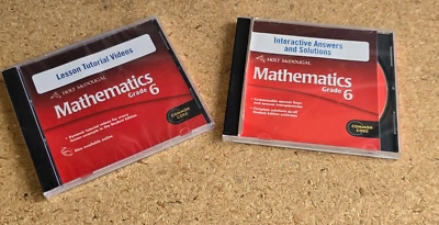Holt McDougal Mathematics Interactive Answers Solutions Lessons CD-ROM Grade 6 - Image 1 of 4