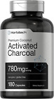 Charcoal Pills 780Mg | 180 Capsules | Activated Charcoal from Coconut Shells