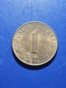 1968  Austria 1 One Schilling  (KM.#2886) - Picture 1 of 2