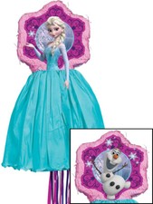 Frozen Elsa and Olaf Pull Pinata Birthday Party Bash Mexican Game Decoration New