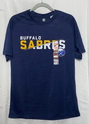 NHL Buffalo Sabres Men's Short Sleeve Graphic Logo T-Shirt Multiple Sizes - Image 1 of 4