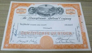 Certificat de stock ferroviaire, Pennsylvania Railroad Company, - Photo 1/1