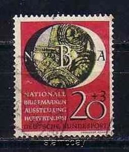 GERMANY 1951 #B319 STAMP ON STAMP USED STAMPS ON STAMPS -S6927-RD-1 - Picture 1 of 1