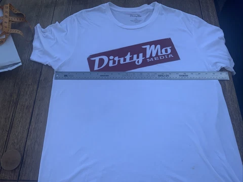 Dirty Mo Media Large T-Shirt NASCAR Motorsports Xl Cover