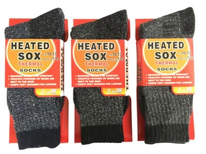 Men's Ultra Thermal Socks 3 Pack Heavy Warm Heated Sox Brand - Picture 1 of 2