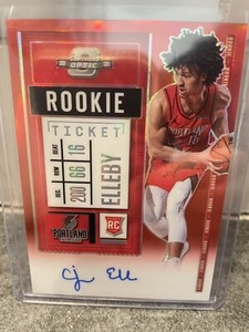 CJ Elleby 2020-21 Contenders Optic RED VARIATION /99 Rookie Ticket Auto RC
