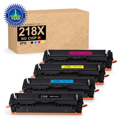 4 Pack 218X W2180X High Yield Toner NO CHIP Fits for HP LaserJet Pro MFP 3301fdw - Image 1 of 4