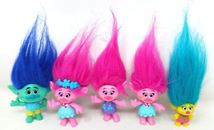 5 Hasbro DREAMWORKS Trolls Movie Collectible Dolls Figures Toys Lot of 5 #D-44