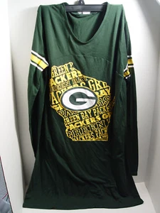 New Women's Green Bay Packers Green Sideline NFL Sleep shirt Sz Medium Blend - Picture 1 of 1