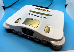 N64 SUPER SMASH BROS NINTENDO 64 CUSTOM PAINT WITH JUMPER PAK RGB LED - Picture 1 of 10