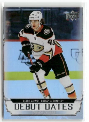 2022-23 Upper Deck #DD-13 Trevor Zegras Debut Dates - Image 1 of 2