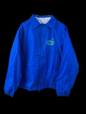 Auburn Sportswear Jacket S Small Oceanside Golf Fore Youths Blue Made in USA Vtg - Image 1 of 4