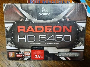 XFX HD545X ZCHD ZCH VC.B Radeon HD 5450 650M 1GB DDR3 PCIe 2.1 DVI, NEU+DVD+OVB - Bild 1 von 12