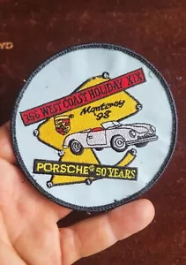 VINTAGE AUTOMOTIVE CLUB AUFNÄHER / ABZEICHEN # PORSCHE 356 MONTEREY 1998 WESTKÜSTE - Bild 1 von 3