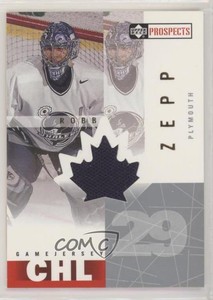 2000-01 Upper Deck Prospects CHL Game Jersey Robb Zepp #RZ