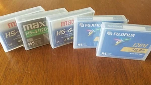 5X Nuevos Cartuchos de Cinta de Almacenamiento de Datos HS-4 4mm 4GB / 8GB 120s 120m Sellados de Fábrica - Imagen 1 de 2