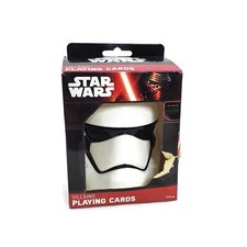 New Disney Star Wars Villains Playing 52 Card Deck First Order Helmet Case Game