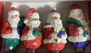 Vintage Jolly Santa Streuer Set/4 1995 Boston Warehouse Edelstahl Messer Neu im Karton - Bild 1 von 6