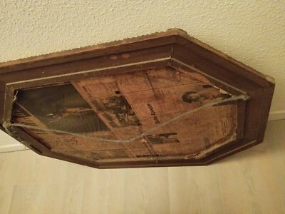 miroir ancien  Doré art déco - Photo 1/4